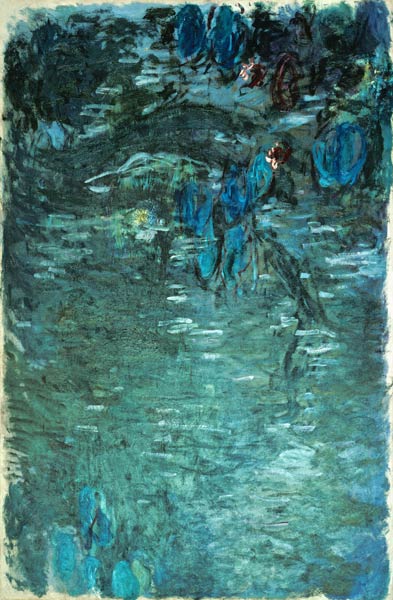 Nymphéas und Spiegelbild von Weiden from Claude Monet