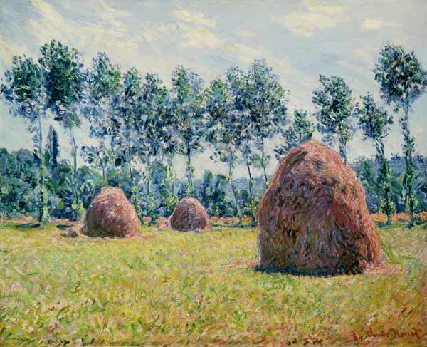 Haystacks at Giverny from Claude Monet