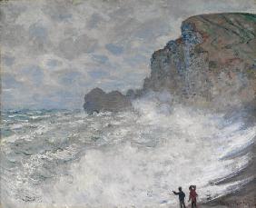 Rough weather at Étretat