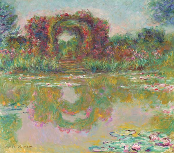 Der Rosenbogen in Giverny (Les arceaux de roses) from Claude Monet
