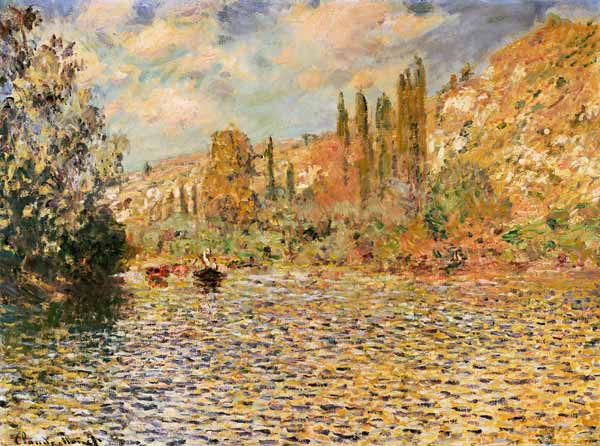 The Seine at Vetheuil from Claude Monet