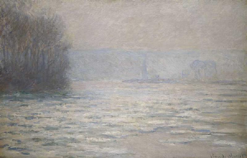 Seinehochwasser bei Bennecourt from Claude Monet