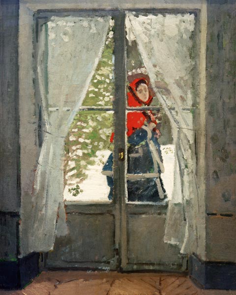 The Red Cape (Madame Monet) from Claude Monet