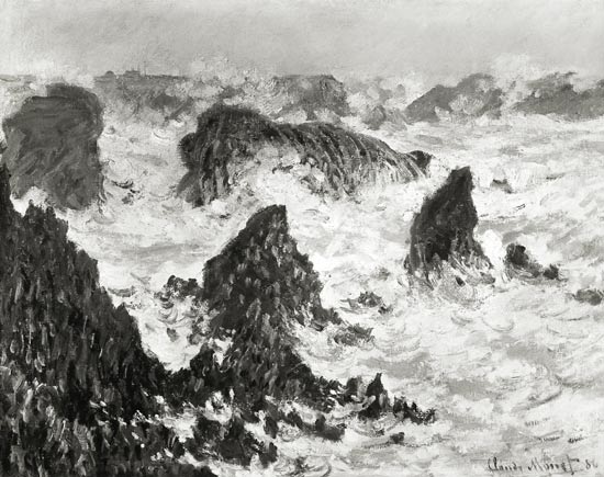 The Rocks of Belle-Ile from Claude Monet