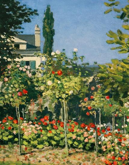 C.Monet, Bluehender Garten (Ausschnitt)