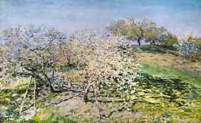 C.Monet, Spring, flowering apple trees.