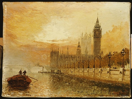 View of Westminster from the Thames from Claude T. Stanfield Moore