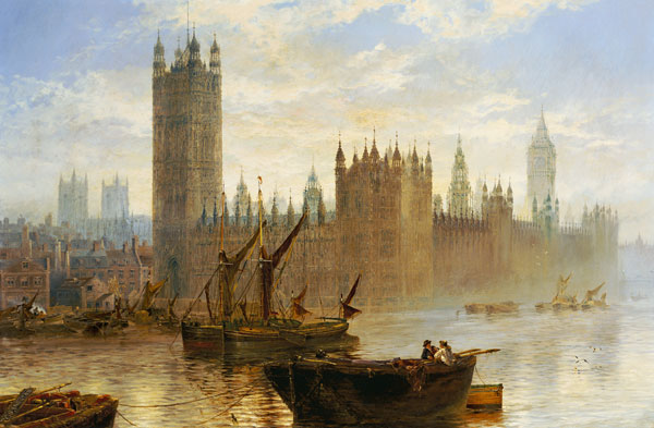 Westminster From The Thames from Claude T. Stanfield Moore