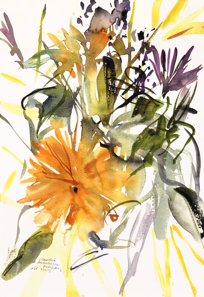 Marigold and Other Flowers from Claudia Hutchins-Puechavy