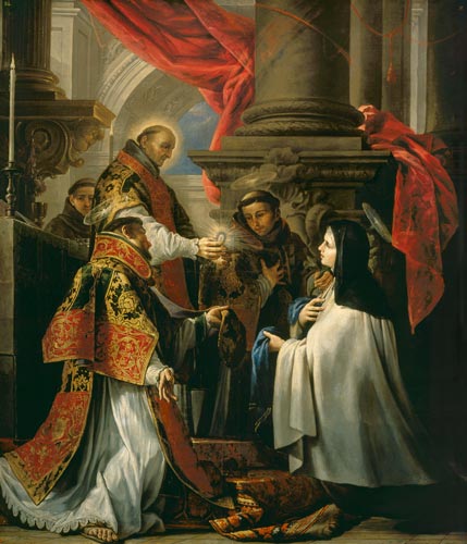 Communion of St. Teresa of Avila (1515-82) from Claudio Coello