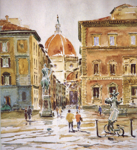 206 Piazza SS Annunziata, rain clearing from Clive Wilson Clive Wilson