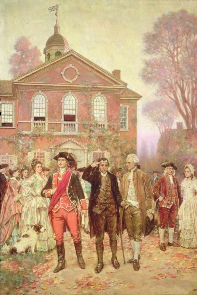 The First Continental Congress, Carpenters Hall, Philadelphia in 1774 from Clyde Osmer Deland
