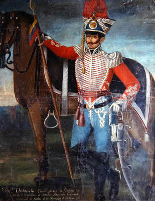 Francisco Urdaneta, Colonel of Dragoons, 1820 (oil on canvas) from Colombian School