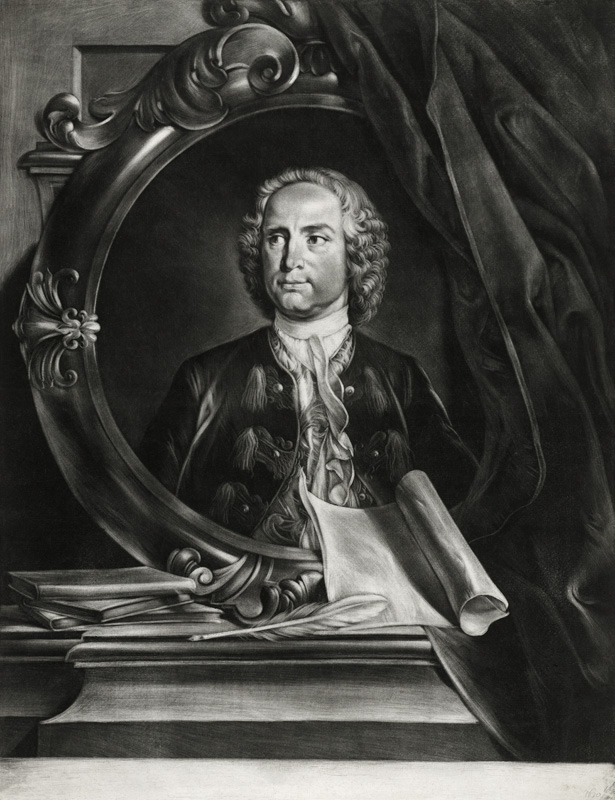 Portrait of the Composer Pietro Antonio Locatelli (1695-1764) from Cornelis Troost