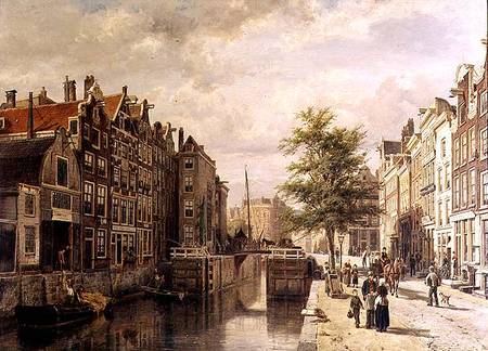 The Martyr's Canal (De Martelaarsgracht) from Cornelius Springer