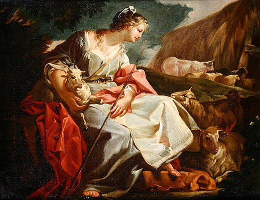 Rebecca as Shepherdess (oil on canvas) from Corrado Giaquinto