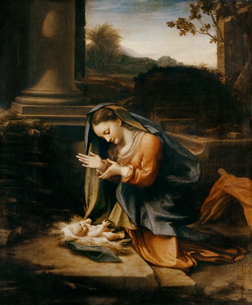 Maria, das Kind anbetend from Correggio (eigentl. Antonio Allegri)