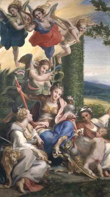 Allegory of the Virtues, c.1529-30 (tempera on canvas)