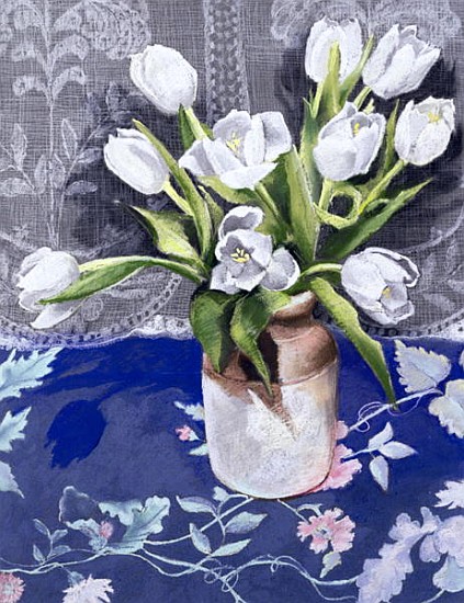 White Tulips, 1994 (pastel on paper)  from Cristiana  Angelini