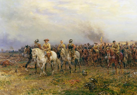Cromwell after the Battle of Marston Moor - Detail from Ernst Crofts