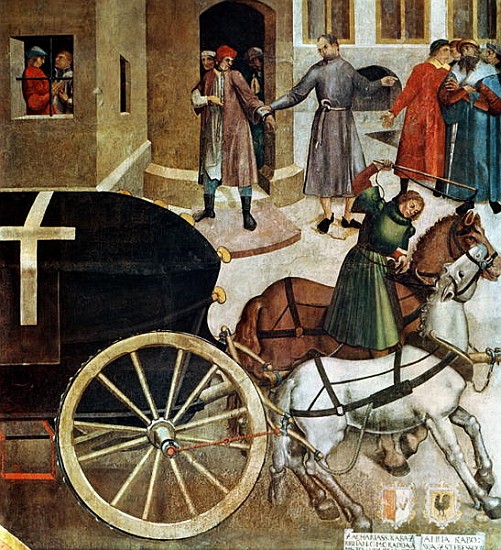 The Hearse, detail from the Life of St. Wenceslas in the Chapel from Czech School