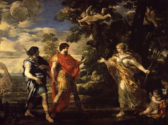 Venus Appearing to Aeneas as a Huntress from da Cortona, Pietro (eigentl. Pietro Berrettini)
