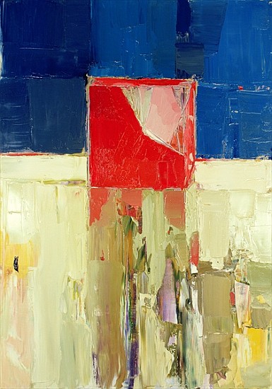 Red cube (oil on canvas)  from Daniel  Cacouault