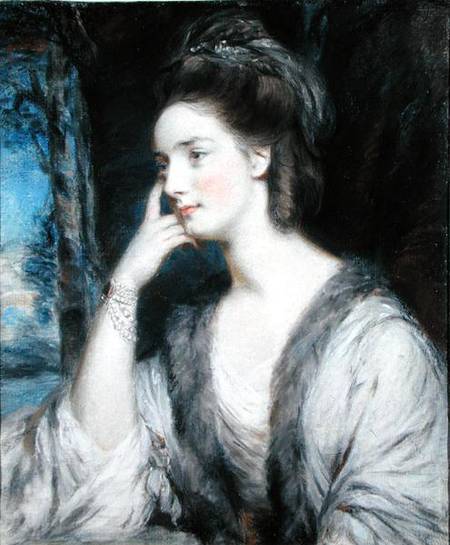 Lady Watkin Williams-Wynn (pencil & pastel heightened with bodycolour on paper) from Daniel Gardner