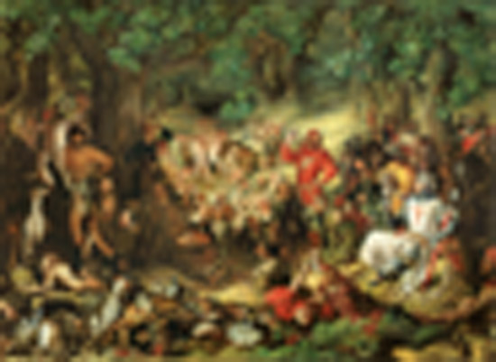 Robin Hood and his Merry Men Entertaining Richard the Lionheart in Sherwood Forest from Daniel Maclise
