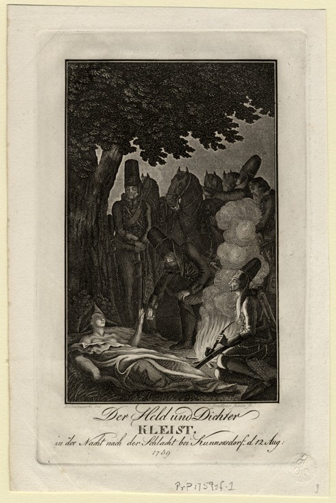 Poet Ewald von Kleist at the battle of Kunersdorf, on August 12, 1759 from Daniel Nikolaus Chodowiecki