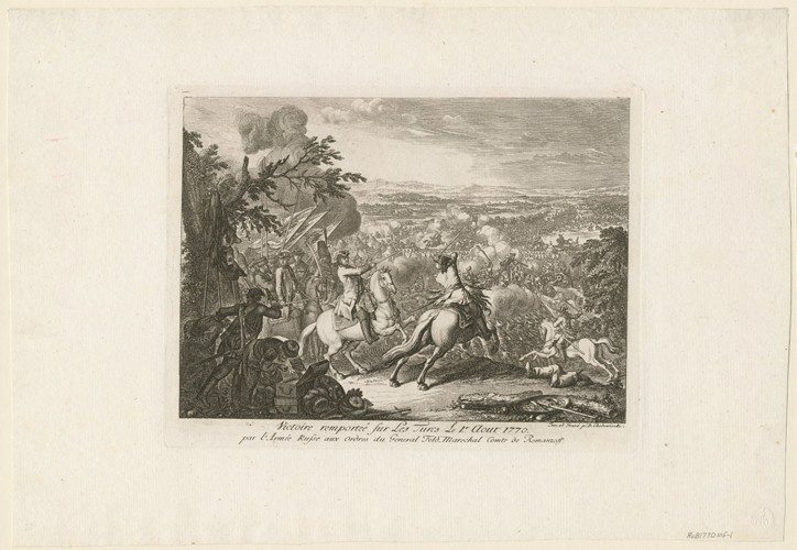 The Battle of Cahul from Daniel Nikolaus Chodowiecki