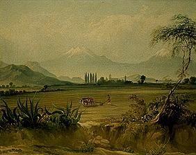 Mexikanische Landschaft mit Xochimilco.