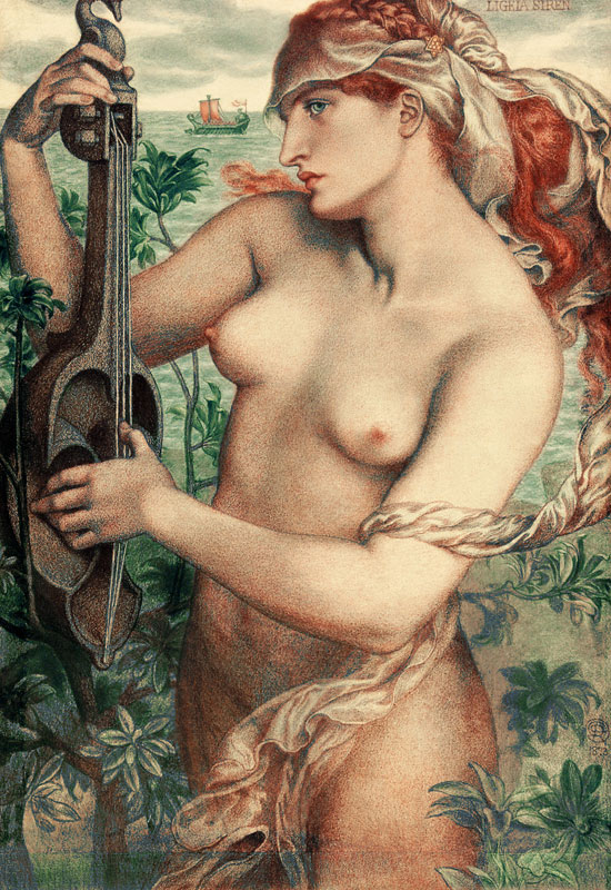 Rossetti / Sirene Ligeia / 1873 from Dante Gabriel Rossetti