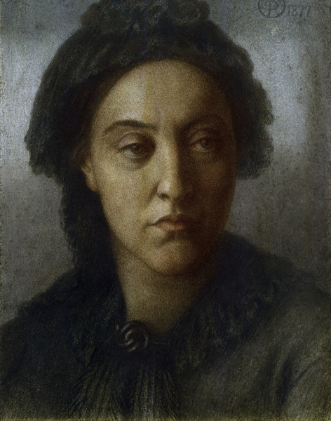 Christina Rossetti / Drawing by Rossetti from Dante Gabriel Rossetti