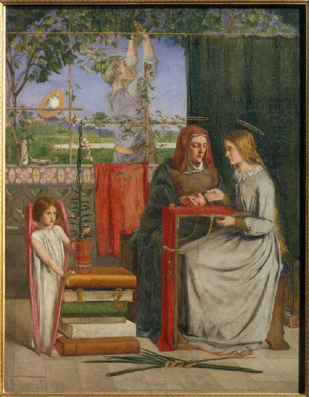 Die Kindheit der Hl from Dante Gabriel Rossetti