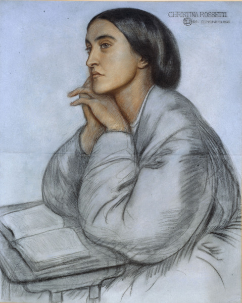 D.Rossetti, Christina Rossetti, 1866. from Dante Gabriel Rossetti