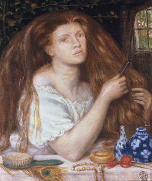 D.Rossetti, Woman Combing her Hair, 1865 from Dante Gabriel Rossetti