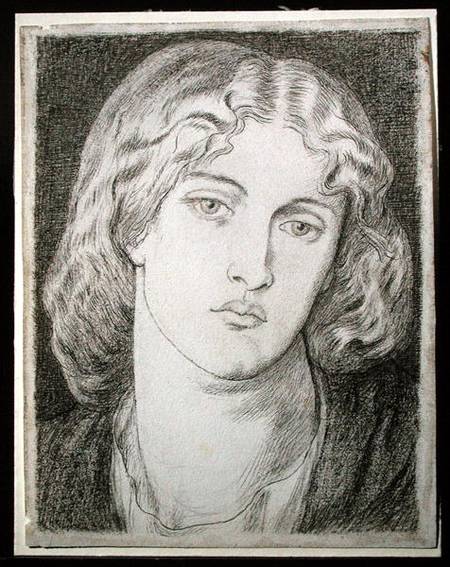 Fanny Cornforth (1824-1906) (pen & ink and grey wash on paper) from Dante Gabriel Rossetti