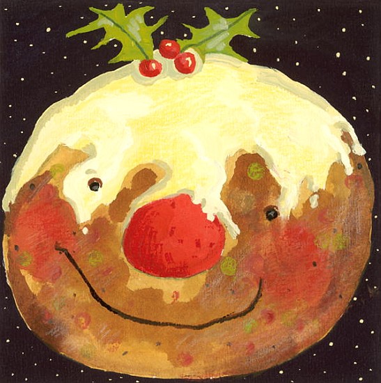 Christmas Pudding (gouache)  from David  Cooke