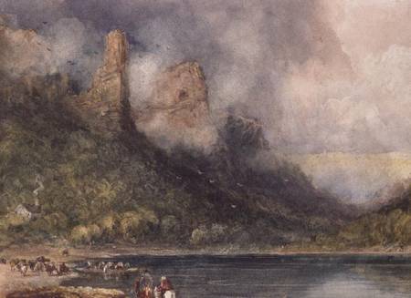 Travellers at Longstone on the Wye from David Cox