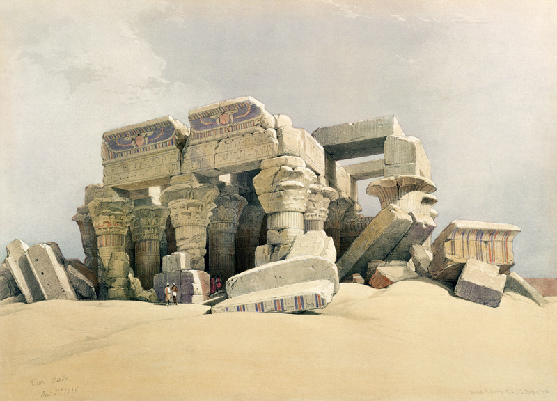 Kom Ombo, Egypt , Temple from David Roberts