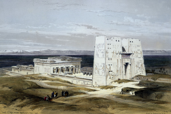 Edfu , Horus Temple from David Roberts
