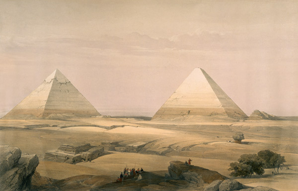 Giza , Pyramids from David Roberts