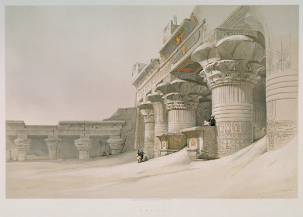 Edfu , Horus Temple from David Roberts