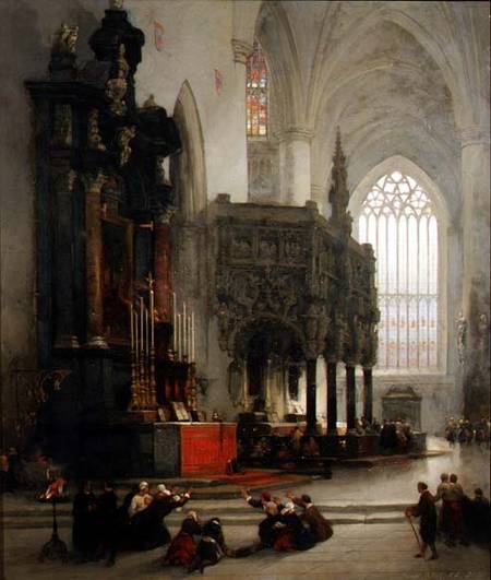 The Shrine of St. Gomar at Lierre, Belgium from David Roberts
