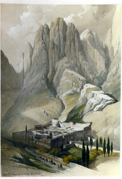 Sinai , St.Catherine Monast. from David Roberts