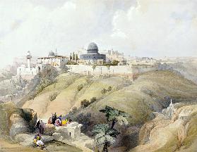 Blick auf Jerusalem. Frühes 19. Jahrhundert