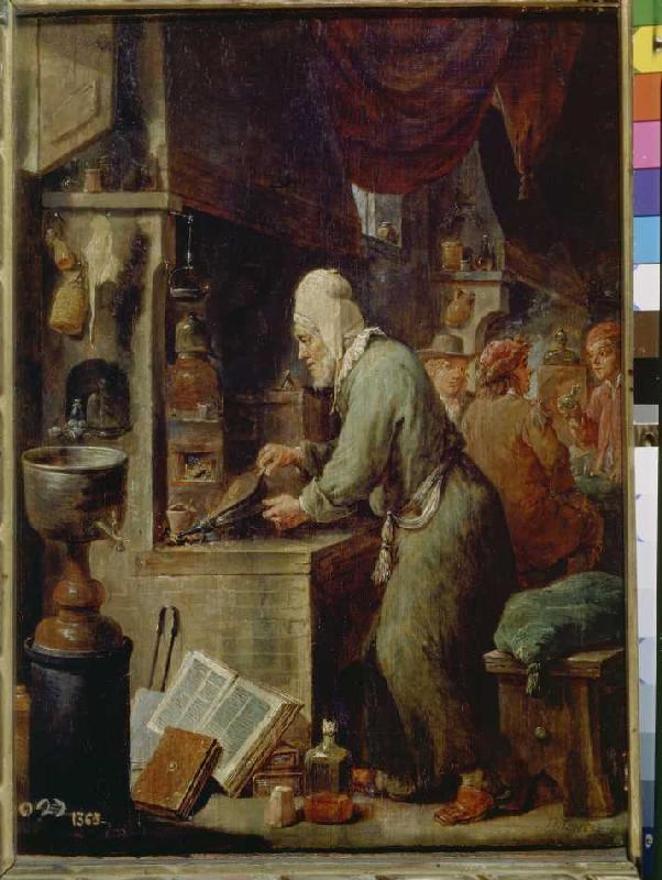 Der Alchimist. from David Teniers