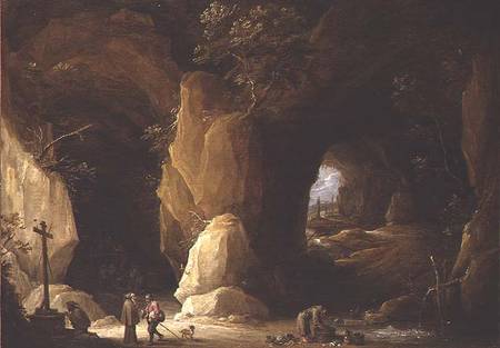 Hermits in a Cave from David Teniers