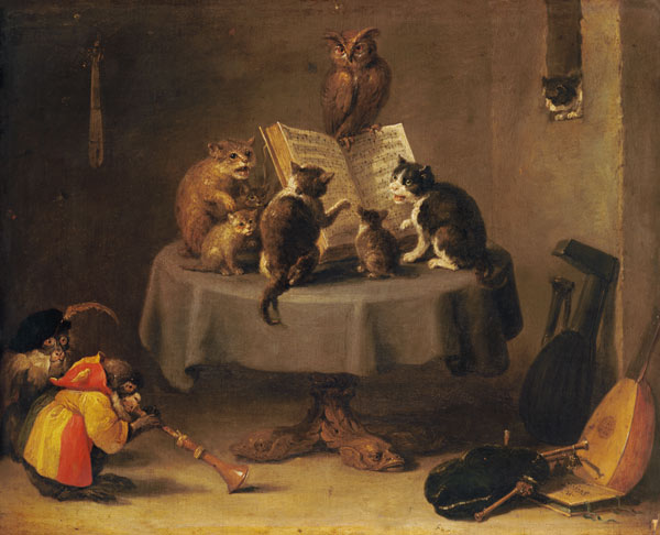 Katzen und Affenkonzert from David Teniers